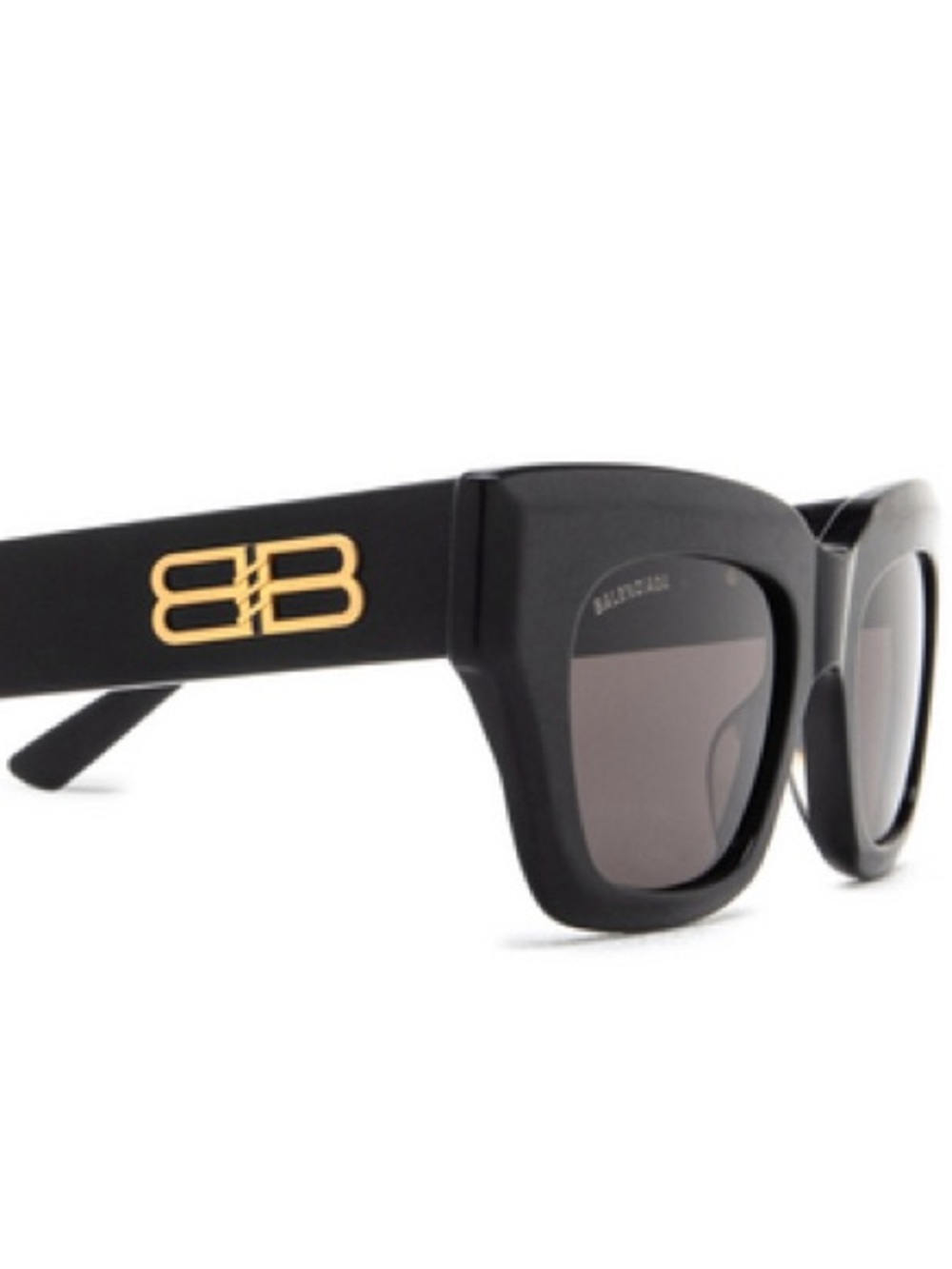 Balenciaga Square-Frame Acetate Sunglasses Black Womens BB0234S NWT - Picture 3 of 15